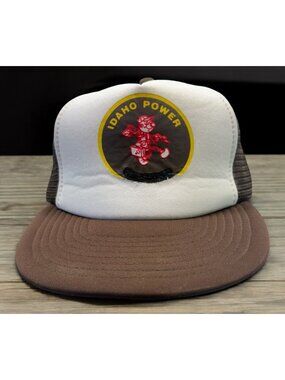 Idaho Power Trucker Hat Mesh Snapback USA Reddy Kilowatt Vintage Utilities